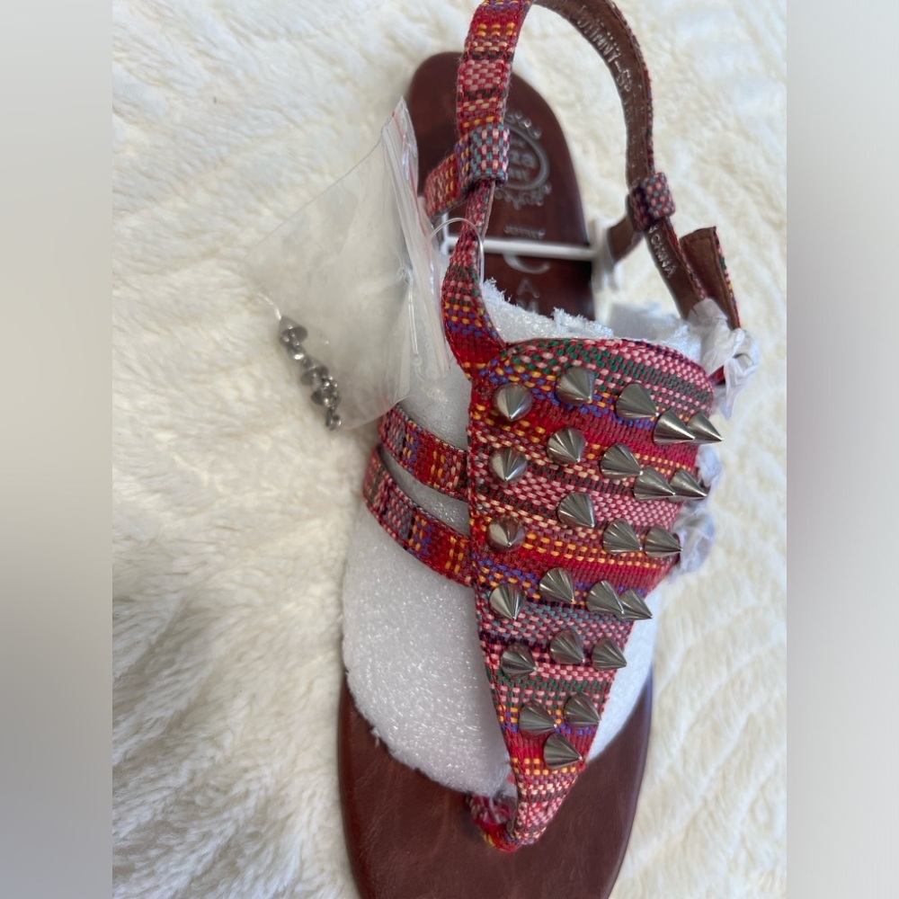 Jeffrey Campbell Johnny V Spike Sandals Studded Tribal Boho Size 9.5 NWT - Picture 5 of 11